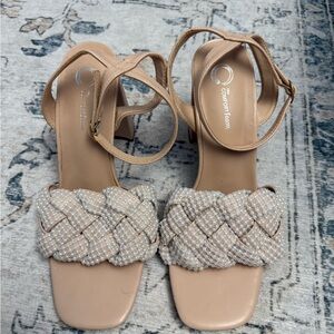 Journee Collection Tan Pearl Heels